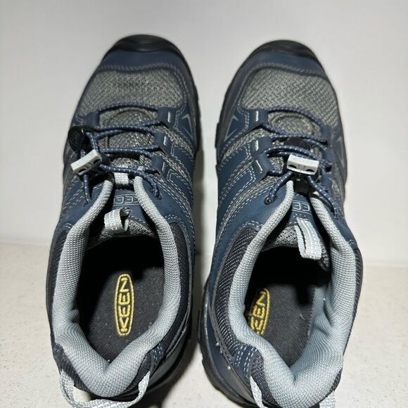 Keen Oakridge Youth Size 5 Hiking Shoes Midnight Navy Gray Low slip on - Picture 8 of 8